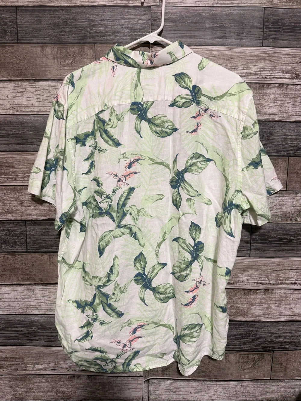 Donald Ross Floral Polo Shirt Men’s L Blue Green Dallas Athletic Club Golf